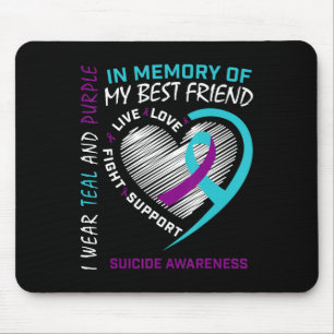 Herz im Gedächtnis der besten Freunde Selbstmord B Mousepad