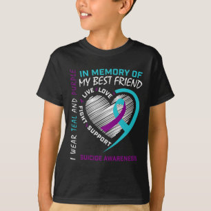 Herz im Gedächtnis der besten Freunde Selbstmord B T-Shirt
