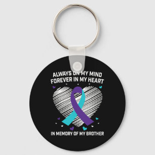 Herz im Gedächtnis meines Bruders Schlüsselanhänger