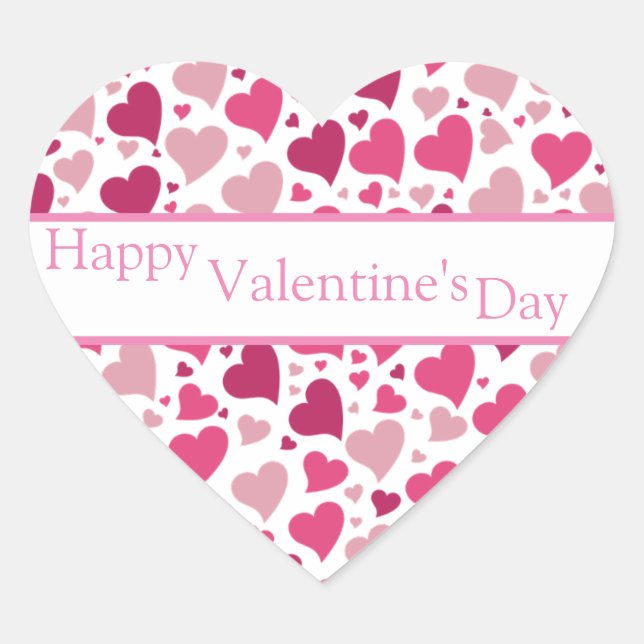 Herz im Herz-Siegel Herz-Aufkleber (Vorderseite)