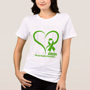 Herz im Mai tragen wir grüne psychische Sensibilit Tri-Blend Shirt