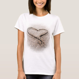 Herz im Sand T-Shirt