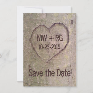 Herz in Baum gehauen, Save the Date