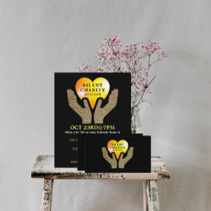 Herz in den Händen, Auktion der stillen Wohltätigk Flyer