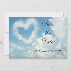 Herz in den Wolken, Blue Sky Romantische Liebe Save The Date
