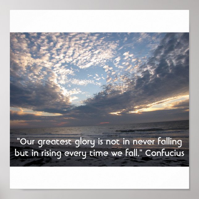 Herz in den Wolken Inspiration Poster (Vorne)