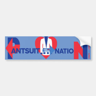 Herz in der Mitte der Pantsuit-Nation Autoaufkleber