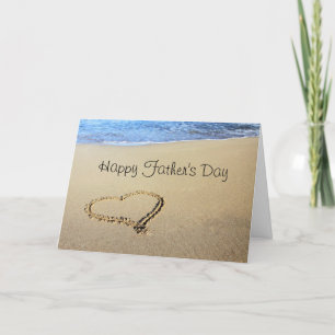Herz in der Sand Happy Father's Day Card Karte