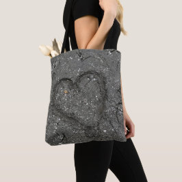 Herz in der Sand Tote Tasche