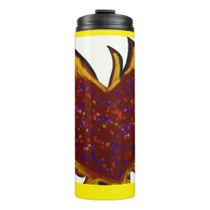 Herz in Flammen Thermosbecher