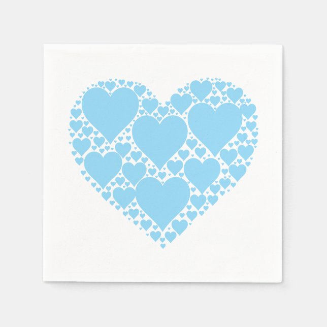 Herz in Heart Napkins Serviette (Vorderseite)