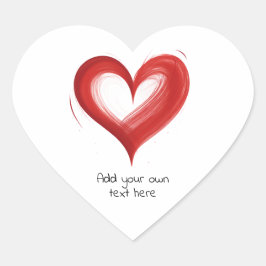 Herz in Herz, personalisieren Sie mit Ihrem eigene Herz-Aufkleber