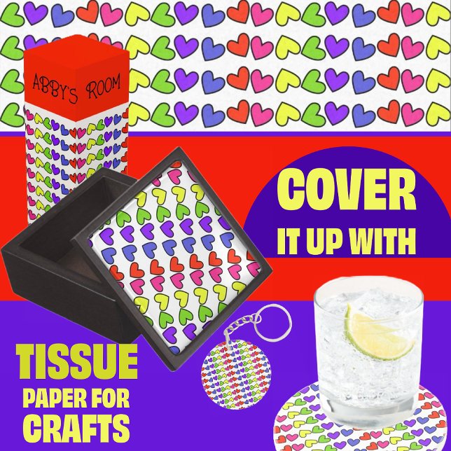 Herz in Regenbogenfarben Seidenpapier (Von Creator hochgeladen)