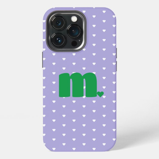 Herz Initial iPhone / iPad Hülle iPhone 13 Pro Hülle (Hinten)