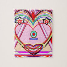 Herz innerhalb eines Dreiecks - Liebe, Kuss,