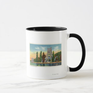 Herz-Insel-Ansicht von Alster Turm Tasse