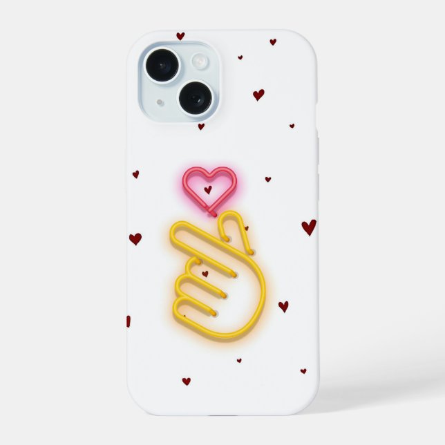 Herz iPhone-Hülle iPhone 15 Hülle (Rückseite)
