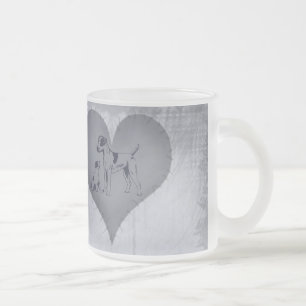 Herz-Jack Russel Mattglastasse