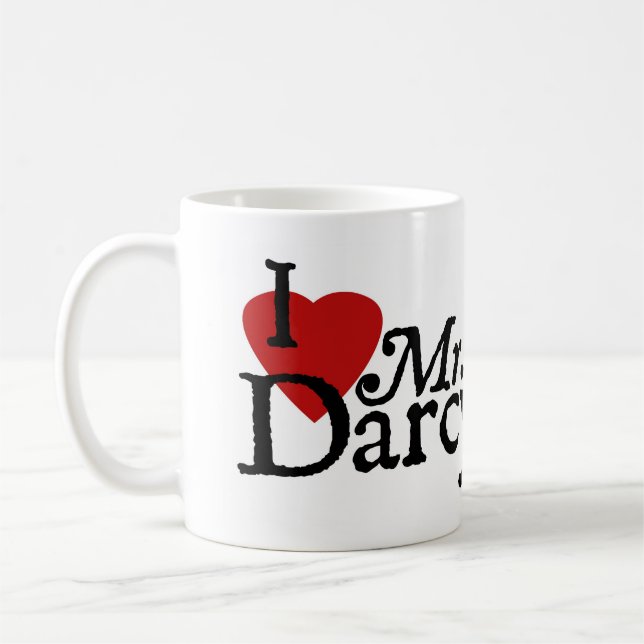 Herz Janes Austen Darcy Tasse (Links)