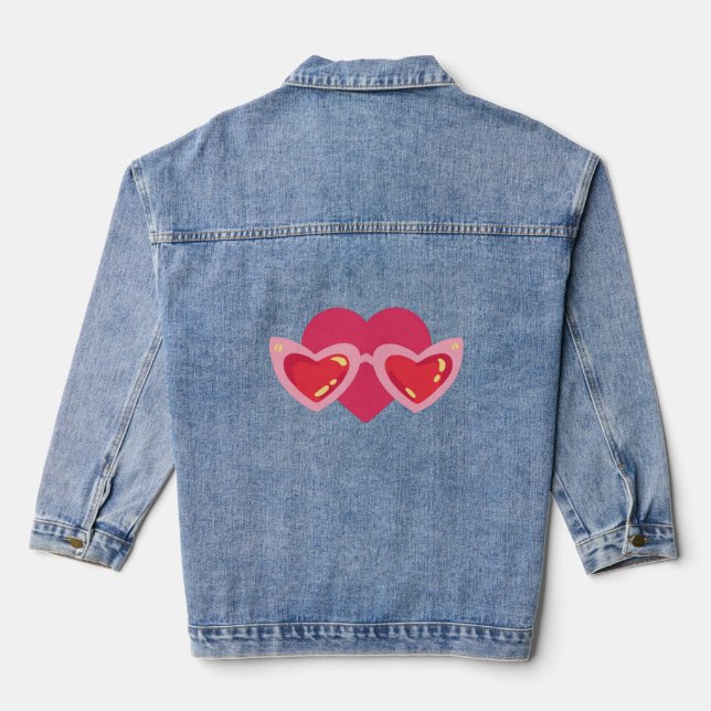 Herz Jeansjacke (Rückseite)