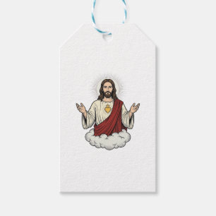 Herz-Jesu-Andachtsmotiv Vintage-Stich-Design_1 Geschenkanhänger