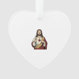 Herz-Jesu-Vintage-Stich-Vektor Kunst_1 Ornament