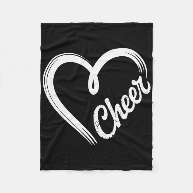 Herz Jubel Cheerleading Cheerleader  Fleecedecke (Vorderseite)