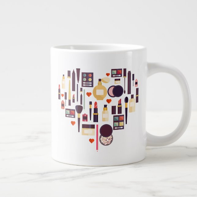 Herz Jumbo-Tasse (Rechts)