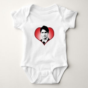 Herz Justin Trudeau - .png Baby Strampler