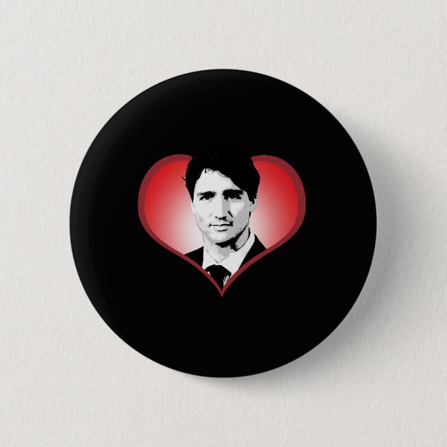 Herz Justin Trudeau - .png Button (Vorderseite)
