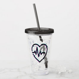 Herz-Karo Acrylic Tumbler Acryltrinkbecher