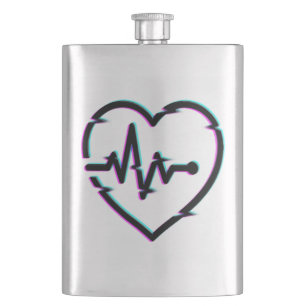 Herz-Karo Klassische Flasche Flachmann