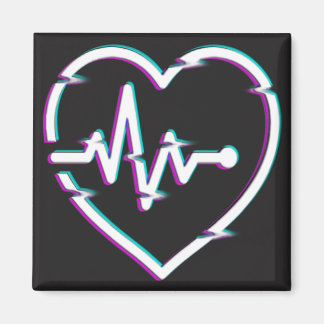 Herz Karo Square Magnet