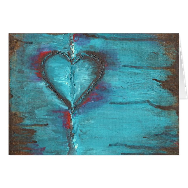 Herz-Karte (Vorderseite (Horizontal))