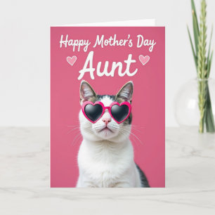 Herz Katzen Muttertag Portrait Karte