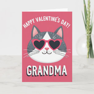 Herz Katzen Oma Karte