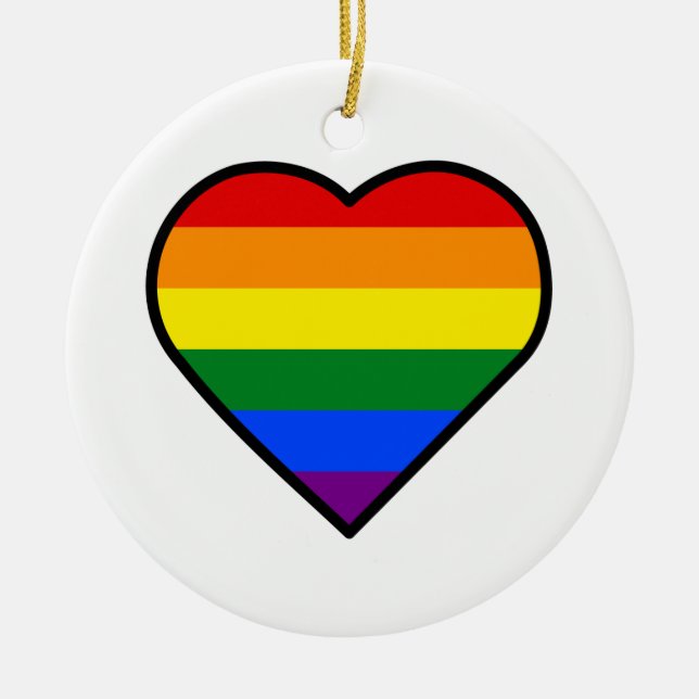 HERZ KERAMIK ORNAMENT (Vorne)