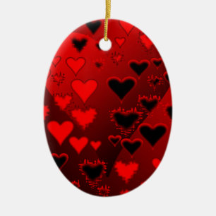 Herz Keramik Ornament
