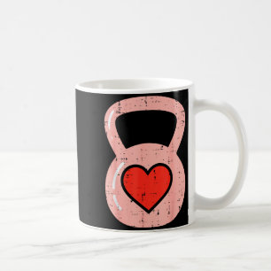Herz-Kettlebell-Gym-Fitness Valentinstag Männer Fr Kaffeetasse