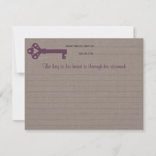 Herz-Key-Rezept-Karte