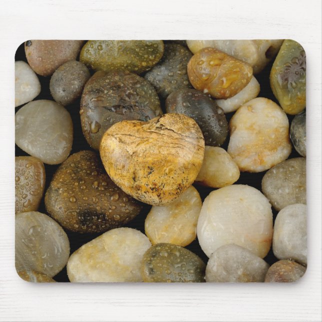 Herz-Kiesel Mousepad (Vorne)