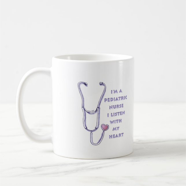 Herz-Kinderkrankenschwester  Kaffeetasse (Links)