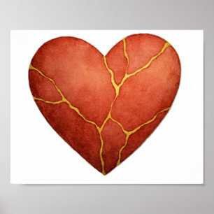 Herz Kintsugi Poster