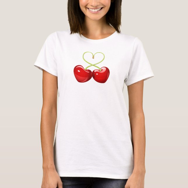 "Herz-Kirsche"-T-Shirt T-Shirt (Vorderseite)