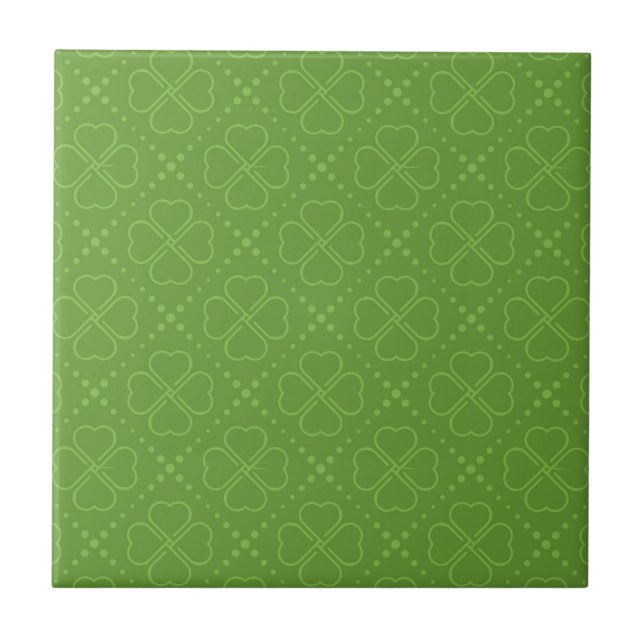 Herz-Klee-Muster Fliese (Vorderseite)