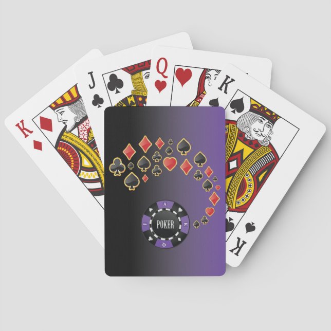 Herz, Klub, Diamanten und Picknicks, Design-Fahrra Spielkarten (Rückseite)