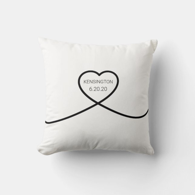 Herz Knot Pillow Kissen (Vorderseite)