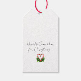 Herz kommt Zuhause für Weihnachtsfeiertage Candyca Geschenkanhänger