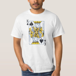 Herz-König im gestressten Vintage-Stil T-Shirt