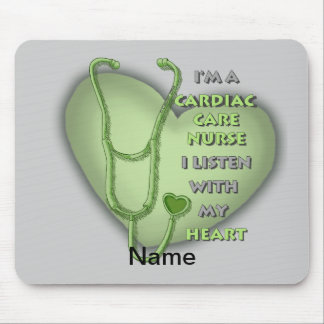 Herz-Krankenpflegerin Green Heart Cardiac Care Mousepad